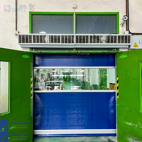 风幕机联动快速门